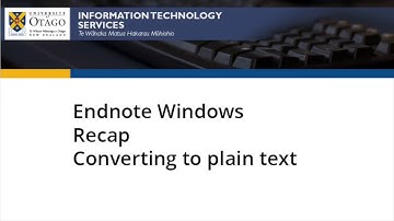 Converting Word documents with Endnote citations to plain text on Windows