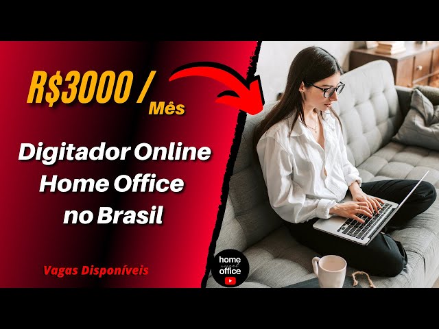 Home office para DIGITADOR de contratos com salário de 2.500,00 + Bene