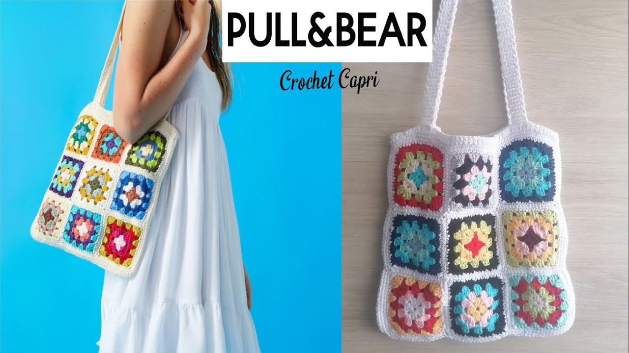 CROCHET PULL&BEAR👜#bolsocrochet #granny #crochetbag #bolsotejido #crochettop #diy - YouTube