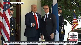 WATCH: President Trump greets the President of Finland at the White House. - 10/9/2025