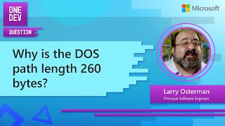 Why is the DOS path length 260 bytes?