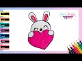 Cómo dibujar un CONEJO kawaii - dibujos fáciles Paso a paso