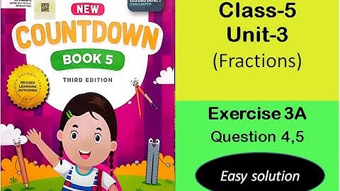 class 5 math exercise 3a question 4,5 || New countdown third edition exercise 4,5