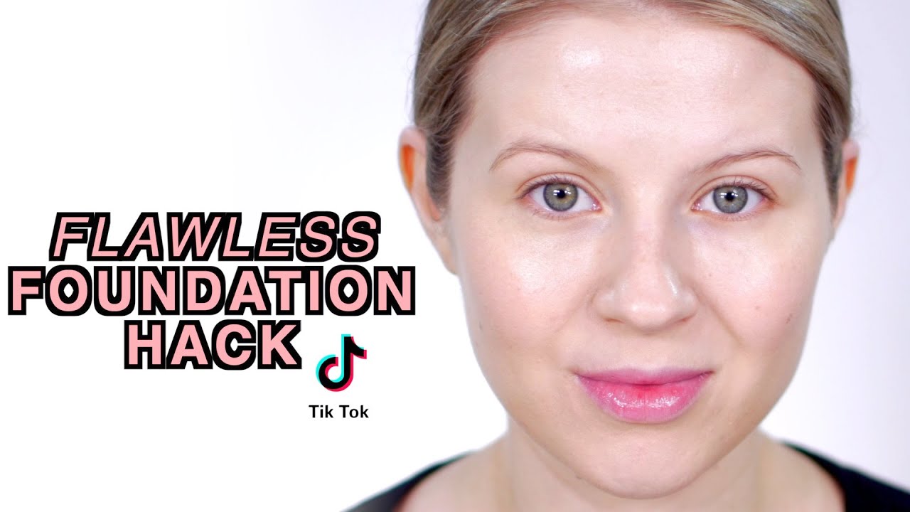 Testing Viral TikTok Foundation Hack! Let's try it - YouTube