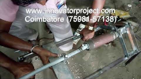 Pipe thread cutting machine project / external PVC pipe thread cutting machine project