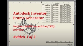 Autodesk Inventor : Frame Generator 03/03