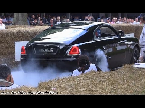 rolls-royce-wraith-burnout!