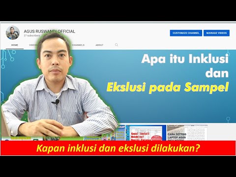 Video: Apakah termasuk kriteria inklusi?