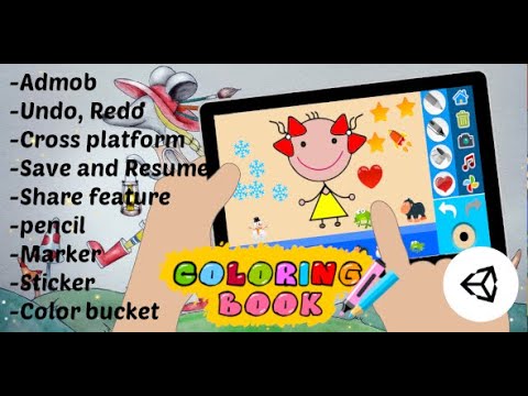 Coloring Book Kids Game | Unity Project With Admob for Android and iOS