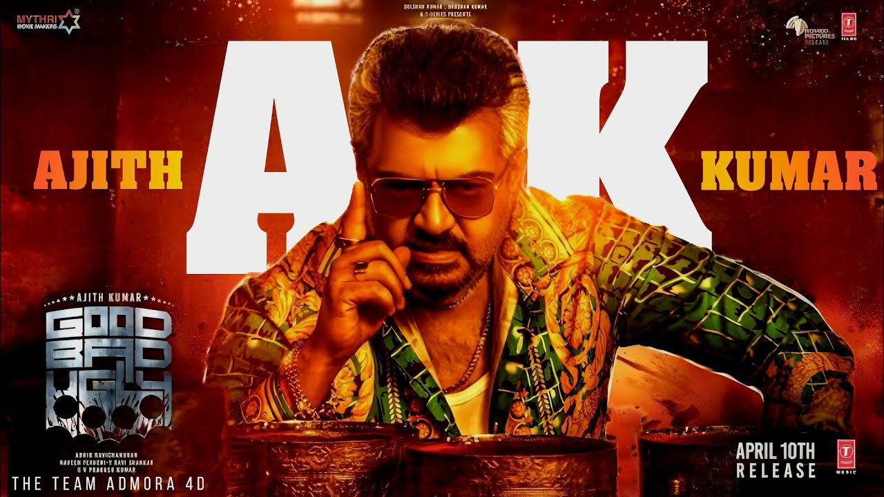 Ajith Kumar as AK | Good Bad Ugly | Trisha | Adhik Ravichandran ...