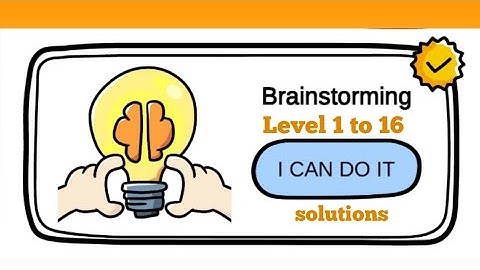 Brain Out Brainstorming All level 1-16 Walkthrough Solution #brainout#brainoutsolution#brainstorming
