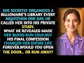 I Was a Cleaner in a Billionaire's Library. He Discovered My Secret