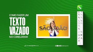 TEXTO VAZADO NO CORELDRAW #CorelDRAW #tutorial