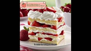 How to make strawberry shortcake in less 30 minutes
