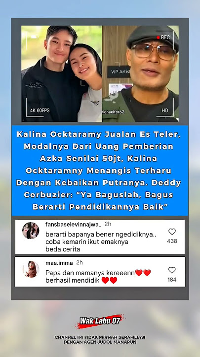Kalina Ocktaranny Was Touched to Be Given 50 Million Rupiah in Capital by Azka ๐ข๐ #viral #shorts