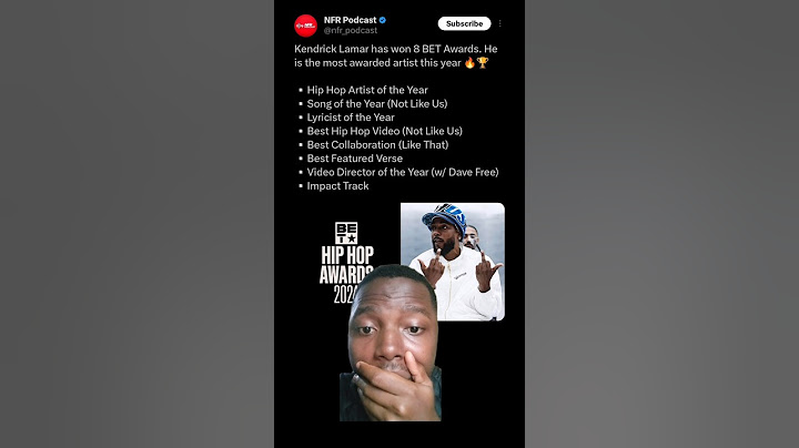 Kendrick Lamar Wins 8 BET Awards & Song of The Year For Not Like Us. #betawards2024