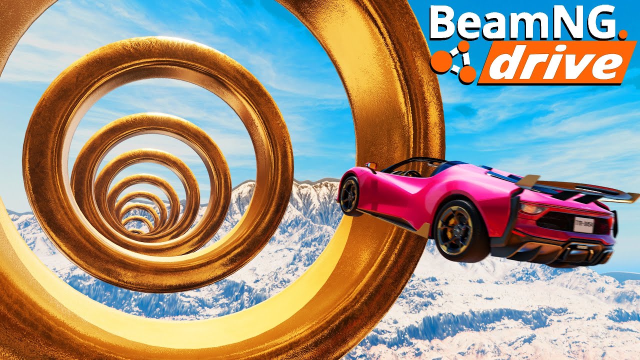 DÉFI : PASSER LES ANNEAUX (BeamNG drive)