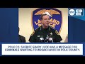 Sheriff Grady Judd has message for criminals