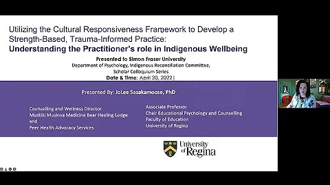 Developing strength-based trauma-informed practices & Indigenous wellbeing w/ Dr. JoLee Sasakamoose