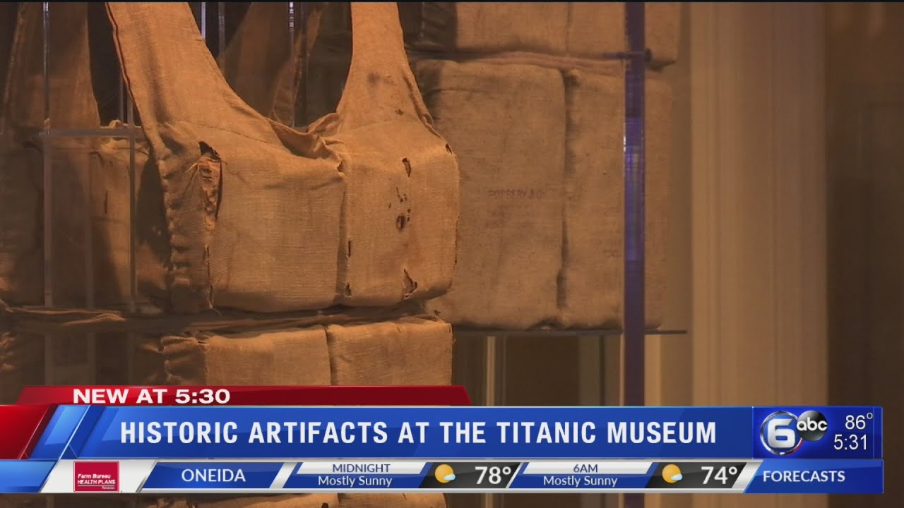 Historic life jackets at the Titanic Museum YouTube