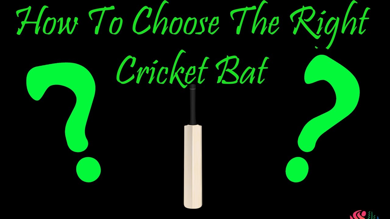 How To Choose the Right Cricket Bat YouTube