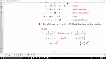 PC 2 5 solving rational functions video