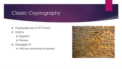 Classic Cryptography