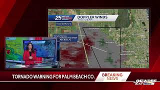 LIVE Tornado warning issued for southeastern Palm Beach County