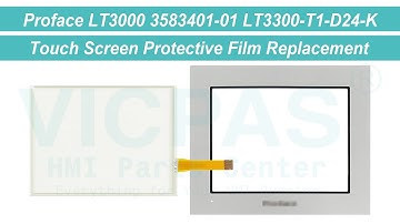 3583401-01 LT3300-T1-D24-K Touch Screen Front Overlay