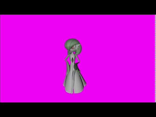 Gardevoir looking confused greenscreen