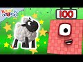 Counting Sheep with Numberblocks in the Spring! 🌷🐑 | Learn to Count 1 to 100 | Fun for Kids