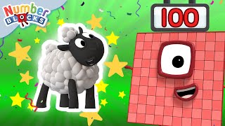 Counting Sheep with Numberblocks in the Spring! 🌷🐑 | Learn to Count 1 to 100 | Fun for Kids