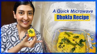 Recipe: Instant Microwave Dhokla l  Soft & Spongy Microwave Dhokla l माइक्रोवेव में बेसन का ढोकला screenshot 2