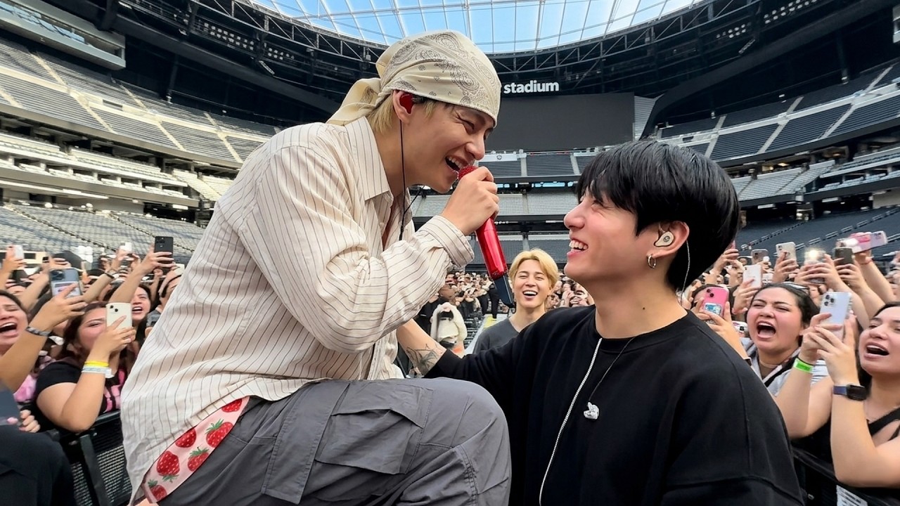 The Way Jungkook Looked at Taehyung During Las Vegas Soundcheck