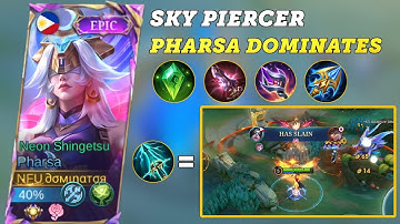 I Tried Sky Piercer First on Pharsa and I’m NEVER Going Back!, Pharsa Gameplay, Best Build 2025 #ml