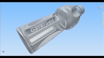 Autodesk Inventor 2014 - Gatorade Bottle (Part 1)