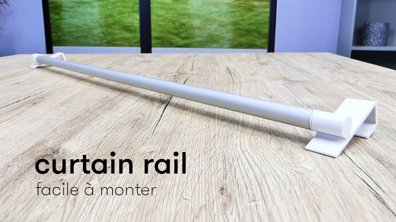 BANJILI Lot De 2 Tringles Extensibles 90-160 Cm - Rideaux Sans Perçage Avec Crochets Adhésifs - Blanc