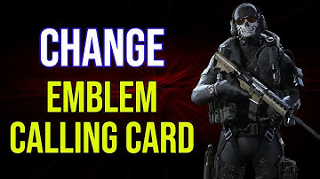 COD BO6 Black Ops 6 How to Change Emblem & Calling Card