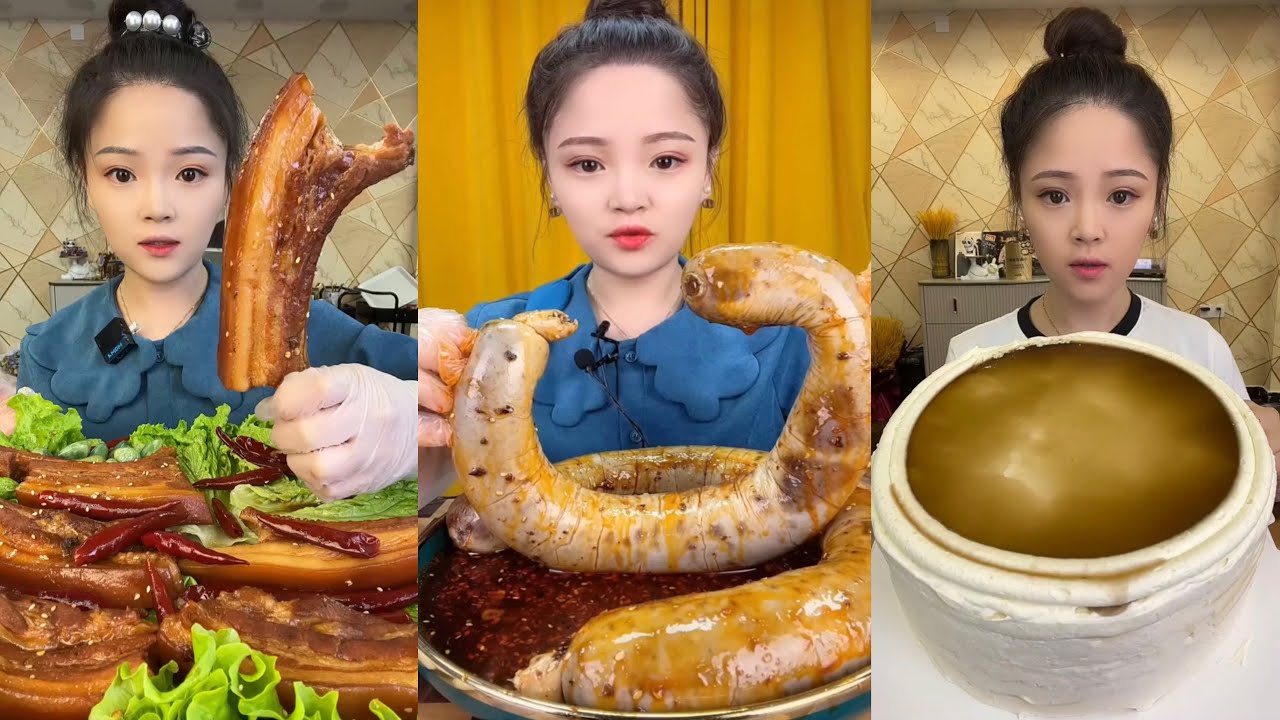 ASMR MUKBANG | Red Braised Pork Belly 