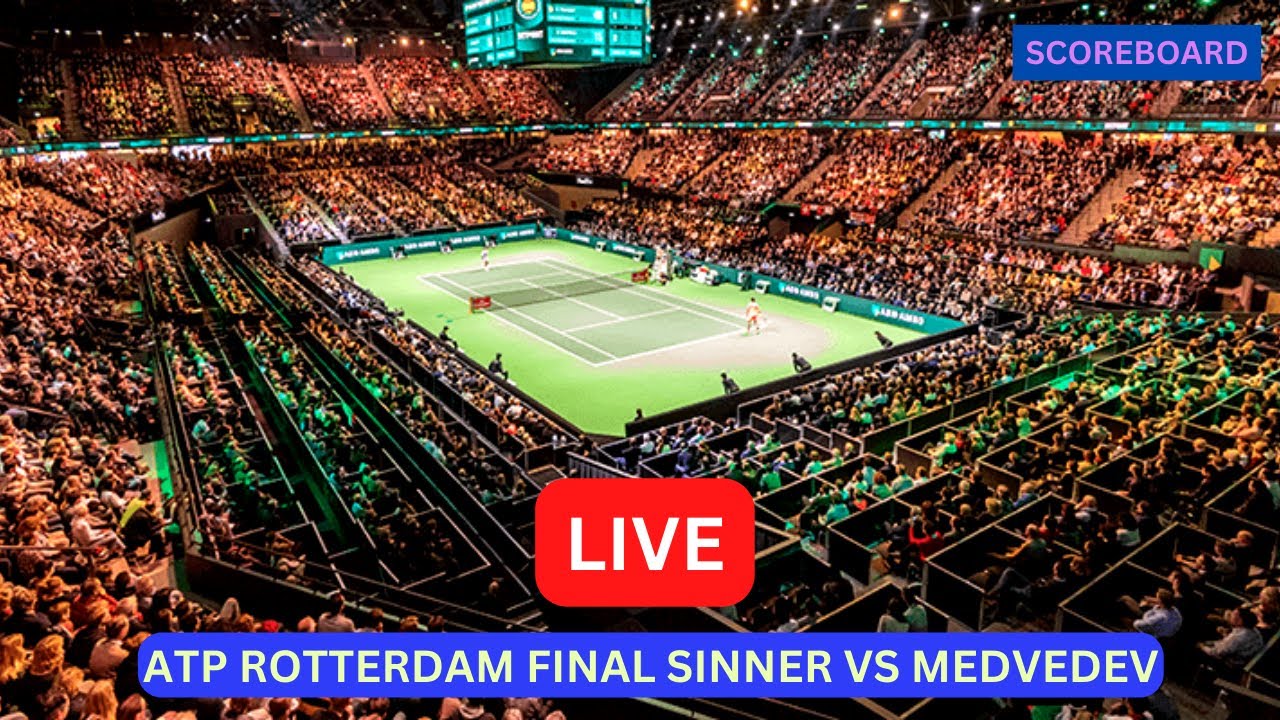 Jannik Sinner Vs Daniil Medvedev LIVE Score UPDATE Today ATP Rotterdam Open Tennis Final Game 2023