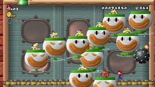 New Super Mario Bros. Wii  Fighting With All Multiple Koopalings Battles (Also with Bowser Jr)