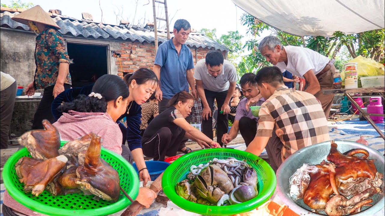 Toàn Cảnh Bữa Cỗ Ngày Tết Trên Quê Lúa Thái Bình #2
