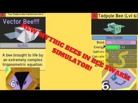 NEW MYTHIC BEES *OP STATS* - Bee Swarm Simulator ROBLOX