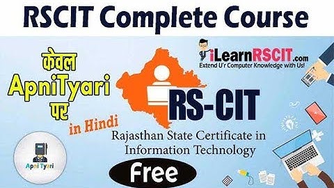 RSCIT Complete Course in Hindi (Free*) RSCIT Study Material | RSCIT Notes Video | RSCIT Full Course