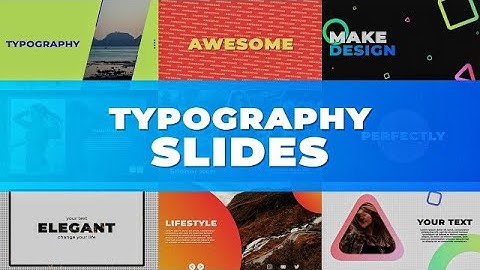 Typography Slides After Effects Templates