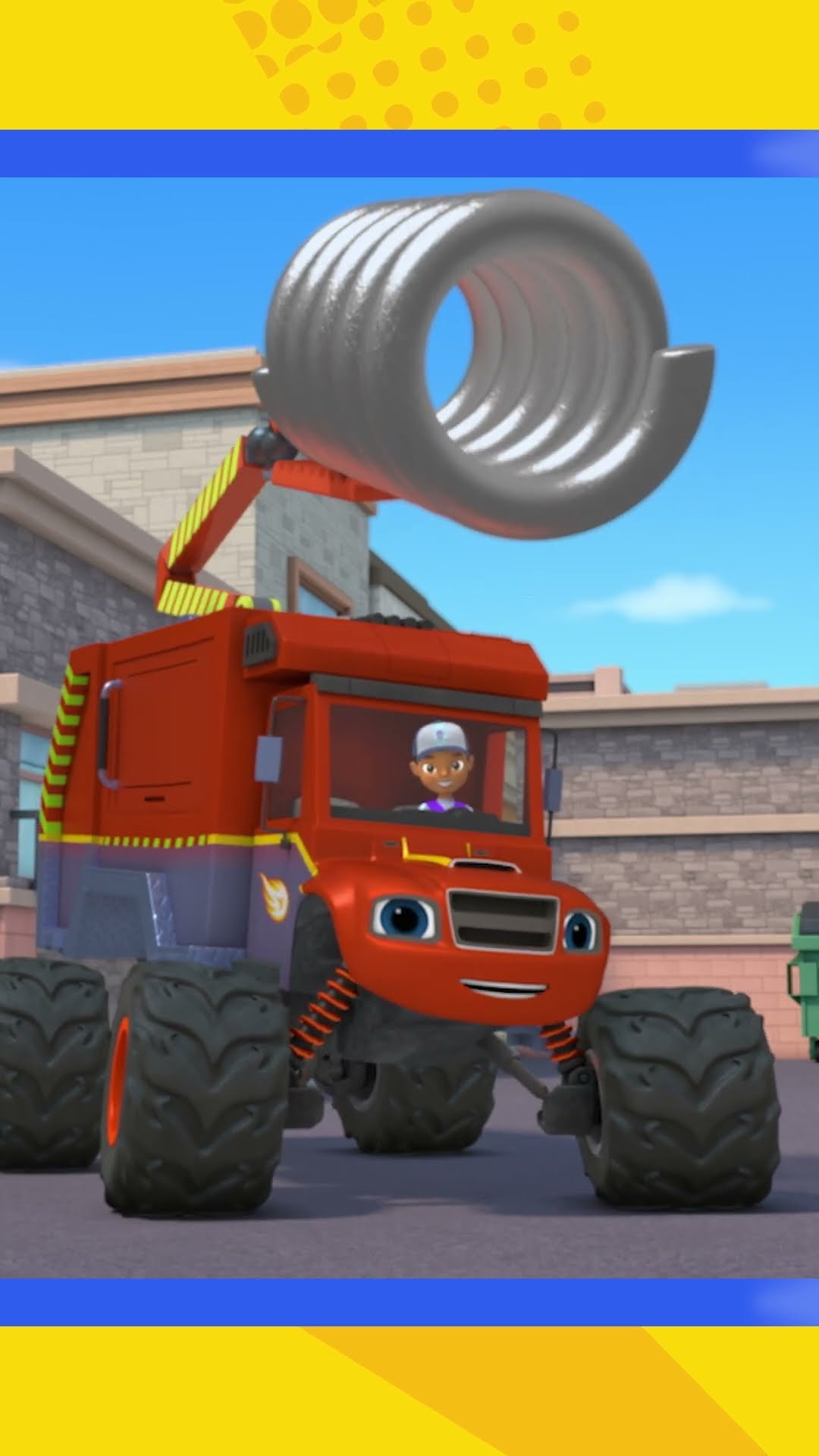 ¡Crusher Construye un Robot APESTOSO Para Frenar a Blaze Camión de Basura! ? #shorts