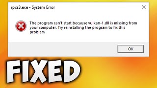 How To Fix RPCS3 Vulkan-1.dll Missing Error - RPCS3 Vulkan Error screenshot 5