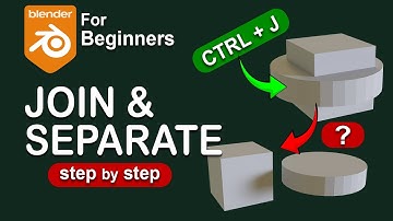How to Join and Separate Objects in Blender | Easy Ctrl+J & P Tutorial for Beginners #tutorial