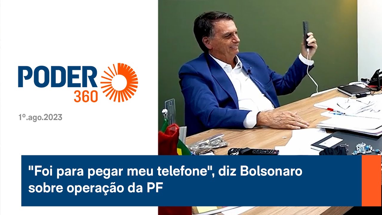 “Foi para pegar meu telefone”, diz Bolsonaro sobre operação da PF