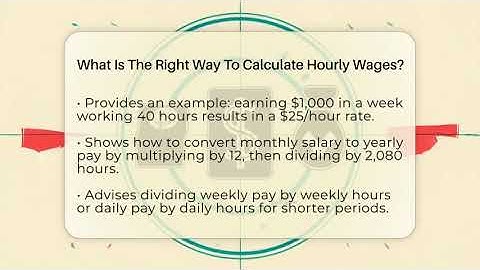 What Is The Right Way To Calculate Hourly Wages? - Your Paycheck Planner